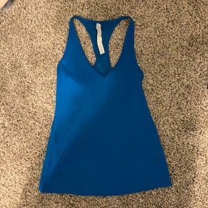 lululemon rare tank neon blue